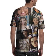 Halle Bailey Naomi Rachel Zegler Angelina Jolie Elle Fanning Emma Watson Tshirt Fullprint Polyester 