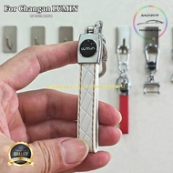 GANTUNGAN Changan LUMIN Changan DEEPAL Premium Key Holder Leather & Metal Chrome