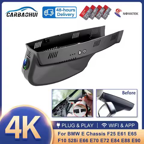4k 2160P Car DVR Dash Cam Camera Plug and Play Wifi Video Recorder For BMW 5 series 528i 535 F07 F10