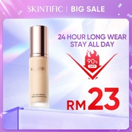 SKINTIFIC All Day Perfect Serum Foundation Full Coverage 24 Hour Long Wear Soft Matte Finish Cushion