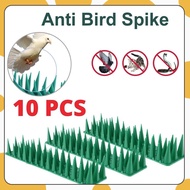10PCS Plastic Anti Bird Spike Fence Wall Anti Climb Safe Durable Cat Repell Pest Outdoor Farmland Garden