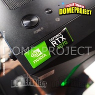 GEFORCE RTX 3060 3D FLEXIBLE WATERPROOF AESTHETIC OUTDOOR LAPTOP COMPUTER PC LOGO RAISED STICKER