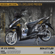 VRV36 CUTTING STICKER STRIPING VARIASI VARIO TECHNO 110 STRIPING VARIO KARBU STIKER VARIO LAMA STIKE