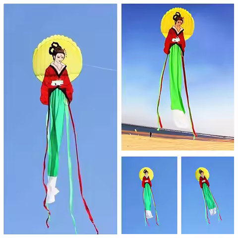 8m chinese princess kite flying toys lotus kite nylon fabric wei kite factory wholesale professional