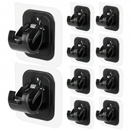 6 ชิ้น ตะขอราวผ้าม่าน วงเล็บ ติดตั้งด้วยการยึดติดโดยไม่ต้องเจาะ สำหรับใช้ในโรงแรมและในบ้าน, คลิปแขวน