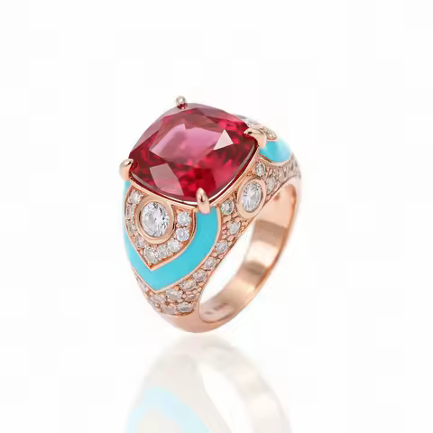 Art Deco 925 Sterling Silver Ring 9ct Cushion Lab Grown Ruby July Birthstone Vintage Fine Jewelry fo