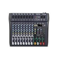 Depusheng FG8 Professional DJ Sound Controller with 24 DSP Effects 8 Channel Mixer MP3 Player Bluetooth Input 48V Phantom Power 3 Band Equalizer, Bar Performance Switch