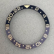 High-quality 38mm Watch Bezel Golden Lettering Black-Gray Ceramic Bezel for SUB 40mm Watch Case