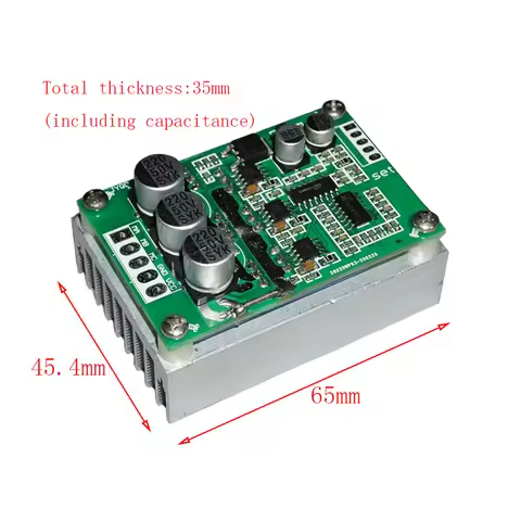12-36V500W Hall Free Brushless Drive Electric Control Controller No Hall 15A Forward and Reverse Hig