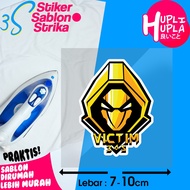 Victim 365 Esports Iron-On Screen Printing Sticker Team Esport Sticker Rub Emblem for Clothes and Je
