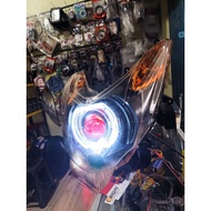 Mio Soul carburetor headlight reflector Mio Soul modified biled D3