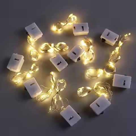 5-10pcs 200cm/78.7in Battery Powered Fairy LED String Lights for Indoor Outdoor Christmas Halloween 