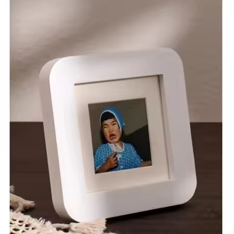 New Mini Picture Frame 9x9cm Home Decor Children's Photo Frame Vintage Porta Retrato Decoration Fram