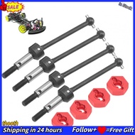 thooth RiToEasysports 4Pcs CVD Drive Shaft Metal RC Car Transmission Axle Compatible with Sakura D3/