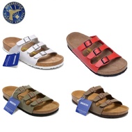 【Natural Cork Oak Peel】100% original Men/Women Classic Cork Slippers Beach Casual shoes Three buckle
