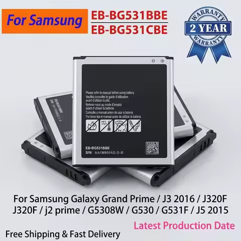 High Quality Replacement Battery EB-BG531BBE EB-BG530CBE Compatible With Samsung Grand Prime J3 2016