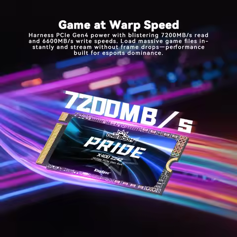 KingSpec 2242 SSD M2 PCIe 4.0 1TB 2TB M.2 NVMe 7200MB/S Internal Solid State Drives M Key Hard Drive