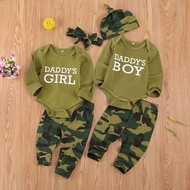 【flowerlove fashionable】เสื้อผ้าเด็กลายพรางสีเขียวชุดเสื้อผ้าทารกแรกเกิดสีเขียว-0-12M ทารกแรกเกิด-AliexpressUnderwear &amp; ชุดนอน