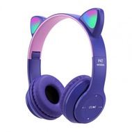 P47M Cat Ear Wireless Earphone with Microphone P47 Earphone Bluetooth Headphone for Kids Wireless He