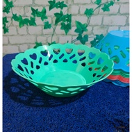 Plastic Plate (25CM) LOVERA heart motif Plastic plate food grade/ Plastic plate/ Dinner plate Servin