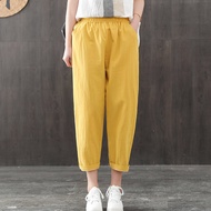 Summer Light Linen Harem Pants Women