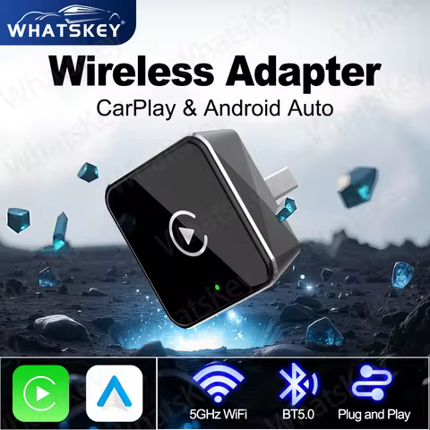 Wireless Carplay Adapter Android AUTO 2 In 1 for Daewoo MINI Chery Cadillac Belgee Audi Ford GM Dong