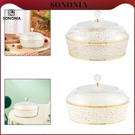 [SONONIA] 7.8inch Snack Serving Tray for Cabinets, Living Rooms Food Storage Organizer