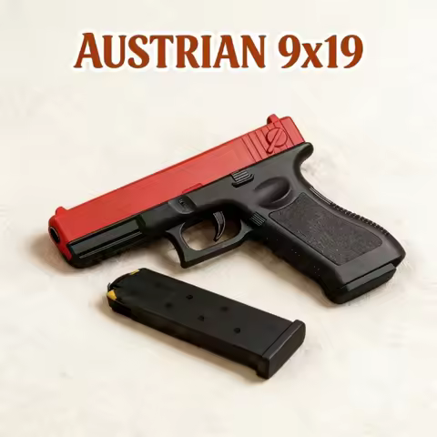 New Arrival Manual G17 Soft Bullet Gun with Laser Sight Lower Magazine Outdoor Game for Children