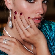 APM Monaco Dragon Tail Ring Diamond Silver Ring Girl Silver Jewelry Fashionable Unique Design Sense 