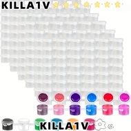 KILLA1V Empty Paint Strip, Plastic 2ml 3ml 5ml Paint Pots, Portable 6/8 Connected Refillable Paint S