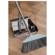 Thickened Stainless Steel Garbage Shovel Garbage Pipe Dustpan Broom Extra Large Dustpan Shovel Rubbi