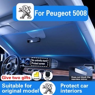 Car Front Window Sunshade Cover For Peugeot 5008 Windshield Visor Windscreen Folding Auto UV Protect
