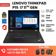 Lenovo ThinkPad P15 Engineering Laptop i7 11th Gen 4GB RTX A2000 32GB RAM 1TB SSD | 2 Years Warranty