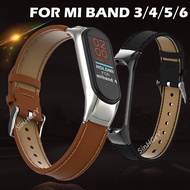 Strap for Xiaomi Mi Band 7 Mi band 3 / 4 / 5 / 6 leather Strap cowhide Mi Replacement wristband