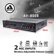 AmpAudio Karaoke Amplifier Stereo Amplifier AV8008
