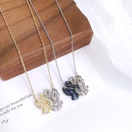 Swarovski 施華洛世奇 雙天鵝項鍊 黑白藍三色可選 全新正品