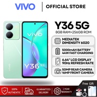 vivo Y36 5G | RAM 8GB / ROM 256GB | กล้องหลัง 50MP | แบต 5000mAh | จอใหญ่ 6.64″ FHD+ | ชาร์จเร็ว 44W