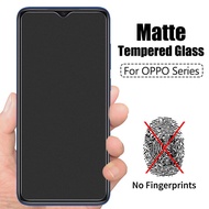 OPPO F5 F7 F9 F11 Pro Reno 2 2F 3 4 5 A5 A9 2020 A12 A15 A15S A83 A52 A92 A31 A91 A53 A93 A5S  Anti Fingerprints Matte Tempered Glass Screen Protector