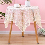 European Style Round Tablecloth Lace Coffee Table Cloth Rectangular Table Square Table Gauze Embroid