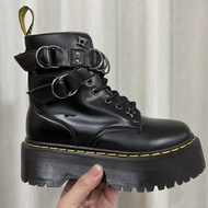 Dr.martens Men's 1460 Series 8-hole Jadon HDW Platform Boots Top Layer Cowhide Rubber Outsole