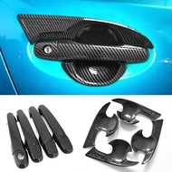 for PERODUA ALZA 2010-2021 Carbon Fiber Pattern Car Door Handle Bowl Cover,ALZA Exterior Car Accesso