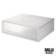 มูจิ กล่องเก็บของโพลีโพรพิลีน - MUJI PP Storage Box / Wide / S (W55 × D44.5 × H18 cm)