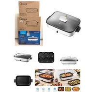 Midea 美的 多功能電煮鍋 多功能電熱鍋 型號  MEC3020J Multi-functional Electric Griddle 打邊爐 燒烤 火鍋 煮食 煎烤盤 鬆餅盤 深鍋  一SET三