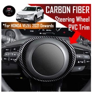 🔥SG SELLER🔥Honda VEZEL HR-V 2021 2022-Present Steering Wheel Trim Circle Frame Cover Carbon Fiber Decor Accessories