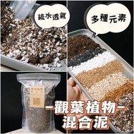 <6合1> 觀葉植物泥 通用型   6種元素  疏水透氣 泥土  黃金葛 海芋 竹芋 虎尾蘭 龜背 紫蘿蘭  蔓綠絨 植物泥 種植泥 森樹 700ml   Mixed Soil for foliage