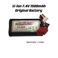 Bateri Kereta Control Li-ion 7.4V 1500mAh T Plug Rc Car Rechargeable Battery for 9136