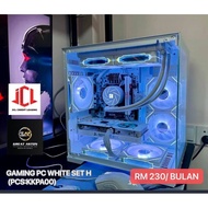 GAMING PC H WHITE MID GAMING INTEL PC ANSURAN MUDAH