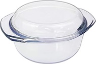 Glass Casserole Dish with Lid, 1.5 L, 17 cm Casserole Dish with Glass Lid, Oven-Safe, Microwave Safe