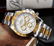 Men automatic watch steel strap waterproof calendar 6 pin work time