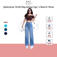Women's Semi-Elastic High Waist Straight Leg Jeans Made of High Quality Stretch Jeans JD2080 D.96-98